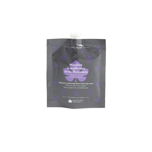 Maschera in Argilla Nera Detox-Illuminante