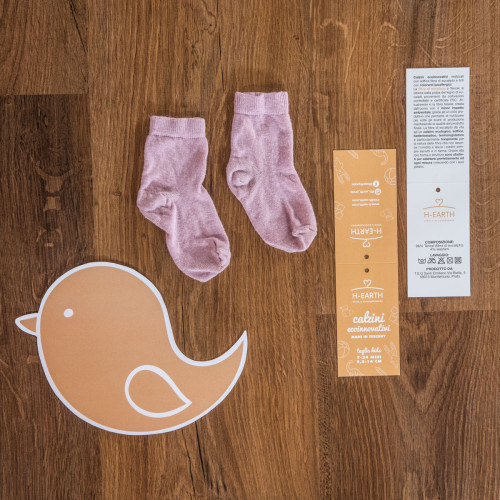 Set 2 Paia Calzini Kids H-earth Cipria 7/24 M