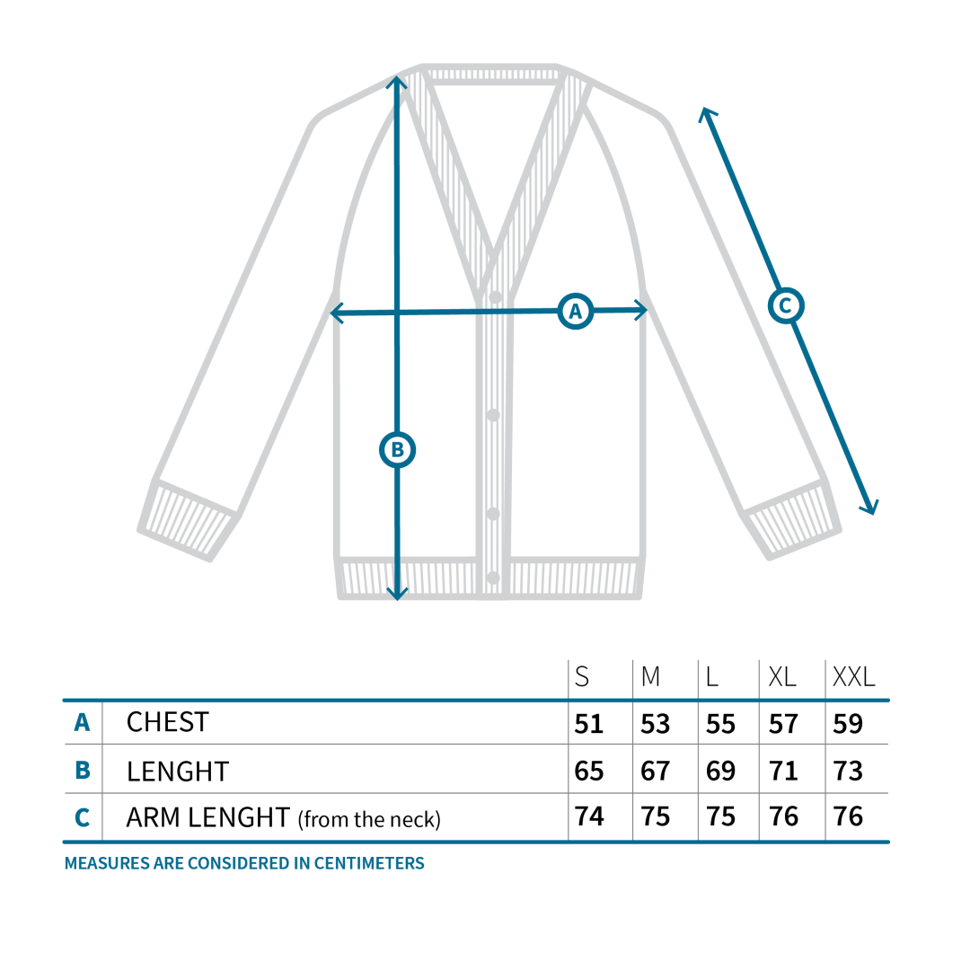 Cardigan Unisex Giovanni Blu Mora S