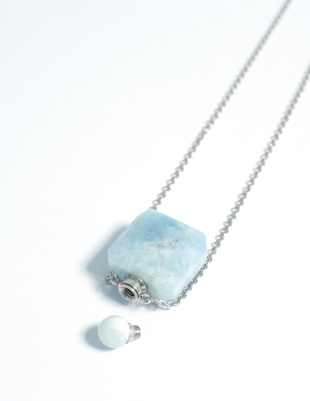 Collana per Aromaterapia in Acquamarina